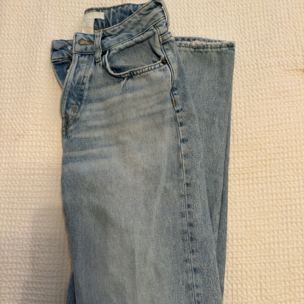H&M Light Blue Women's Straight Leg Jeans